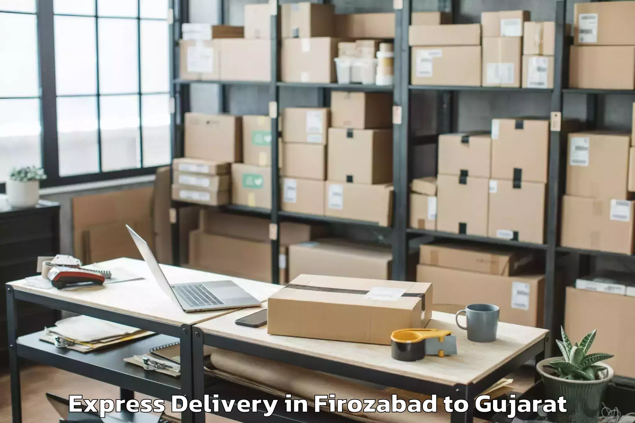 Efficient Firozabad to Gandhidham Express Delivery